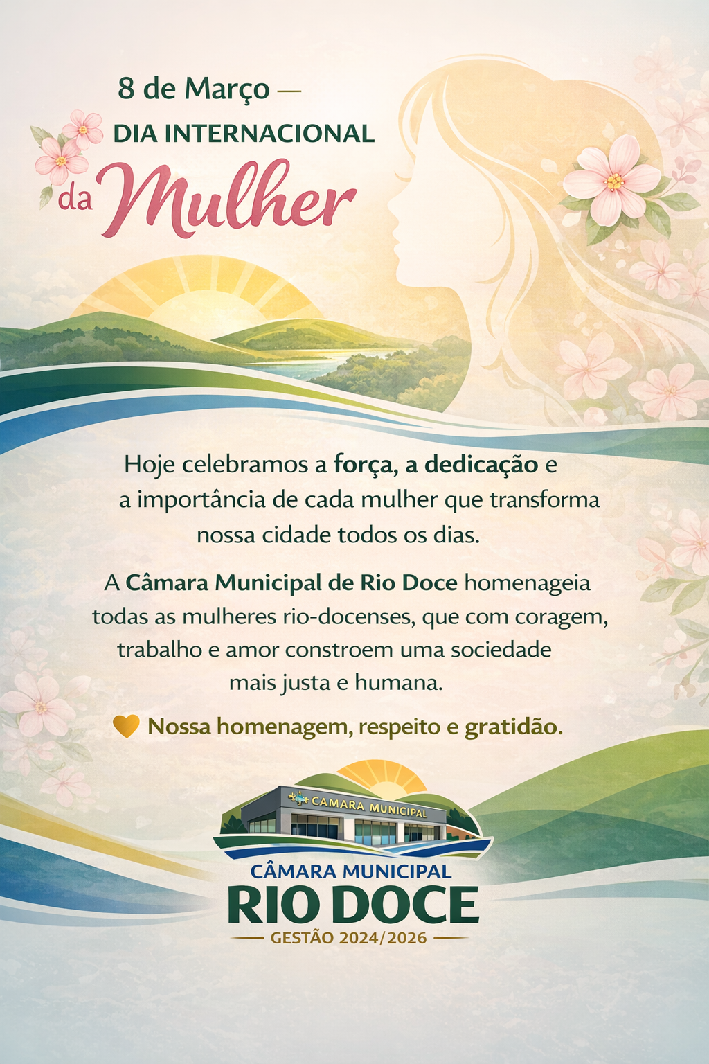 Dia 8 de Março dia internacional da Mulher